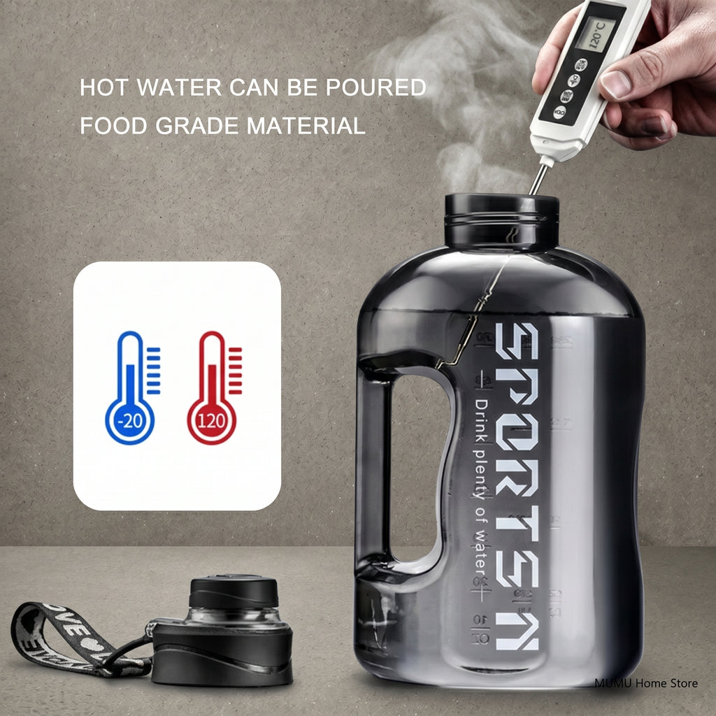 Botella Agua Gran Capacidad Gym Fitness