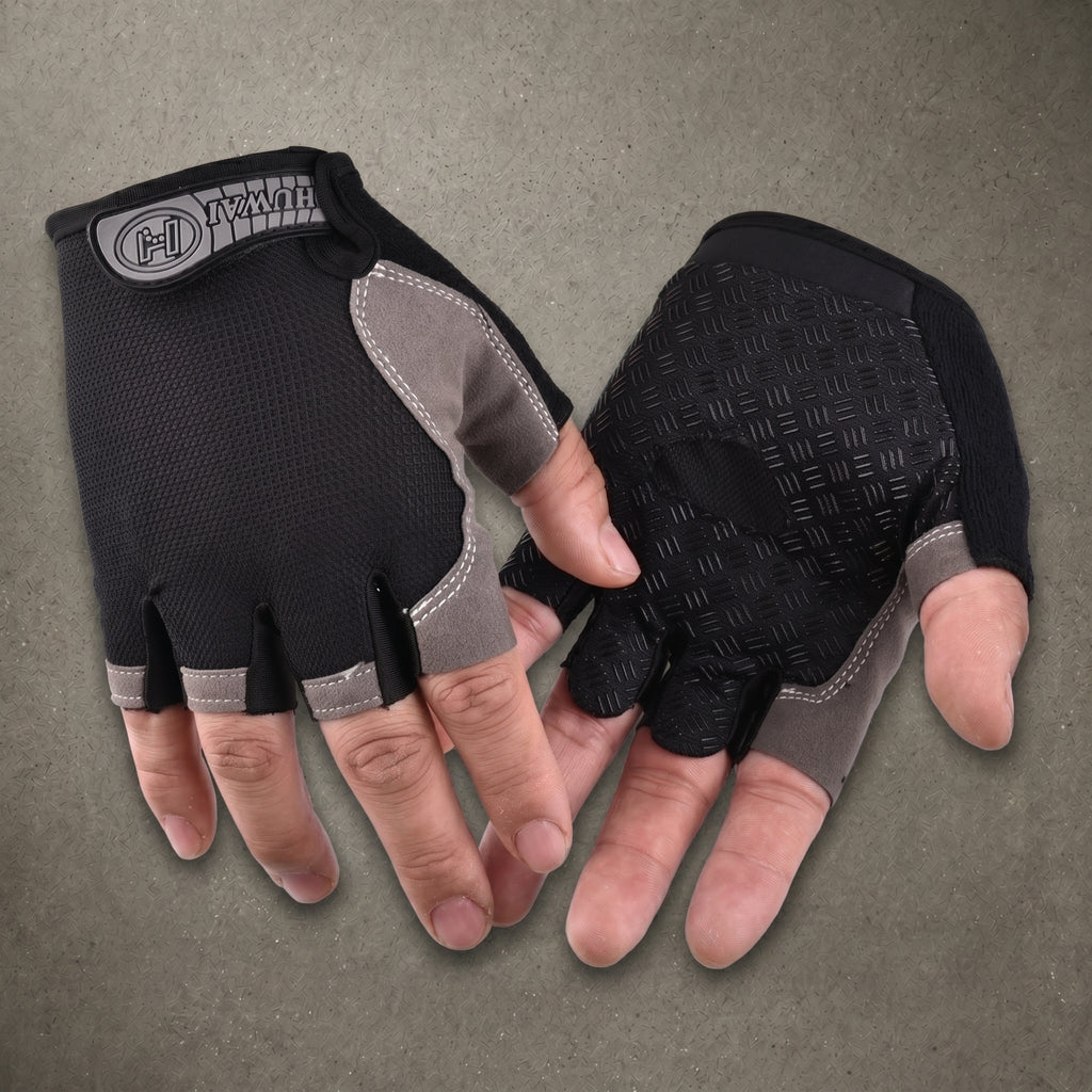 Guantes MTB Semidedos Transpirables Unisex